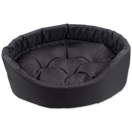 Pelech Dog Fantasy oval s polštářem šedý 91x81x21cm