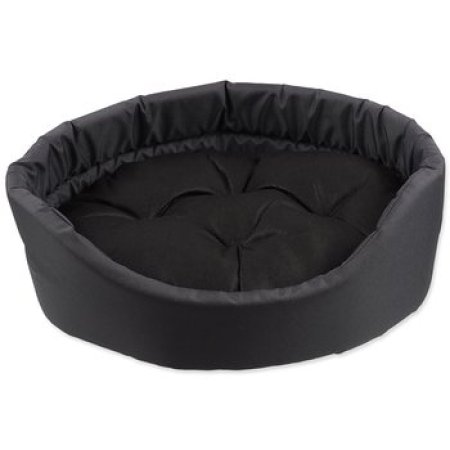 Pelech Dog Fantasy oval s polštářem šedý 91x81x21cm