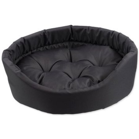 Pelech Dog Fantasy oval s polštářem šedý 83x73x20cm