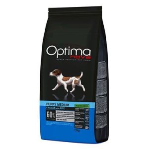 Optima Nova Dog Puppy Medium Chicken&Rice 12kg