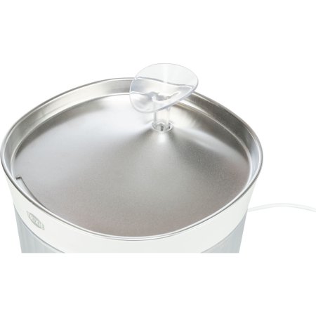 Pitná fontánka Aqua Clear, 2,5 l/18 × 16 × 18 cm, plast/nerezová ocel, bílá