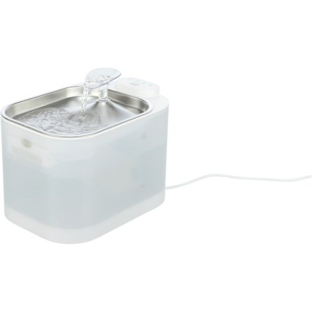 Pítko Aqua Square, 2,5 l/23,5 × 15,5 × 15,8 cm, plast/nerezová ocel, bílé