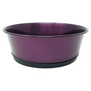 PROFIZOO Miska nerezová extra protiskluzová 1600 ml Purpurová (POŠKOZENÁ)
