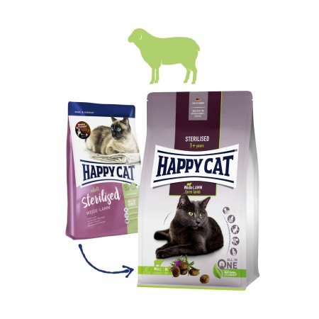 Happy Cat Sterilised Weide-Lamm / Jehnečí 1,3 kg (EXPIRACE 06/2026)