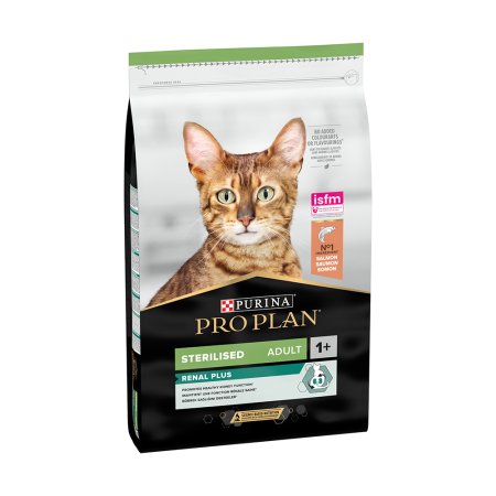 Pro Plan Cat Adult Sterilised Renal Plus losos 10 kg (EXPIRACE 08/2026)