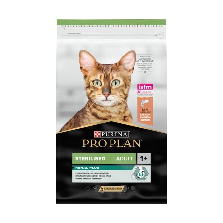 Pro Plan Cat Adult Sterilised Renal Plus losos 10 kg (EXPIRACE 08/2026)