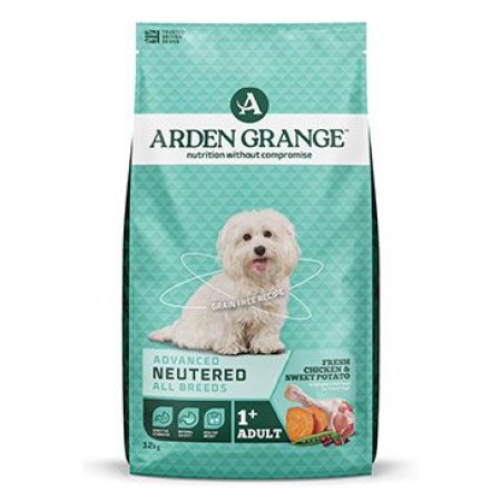 Arden Grange Dog GF Adult Neutered Chicken&Potato12kg