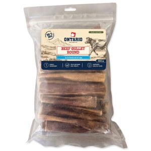 Pochoutka Ontario Pure Nature hovězí jícen kulatý sušený 500g
