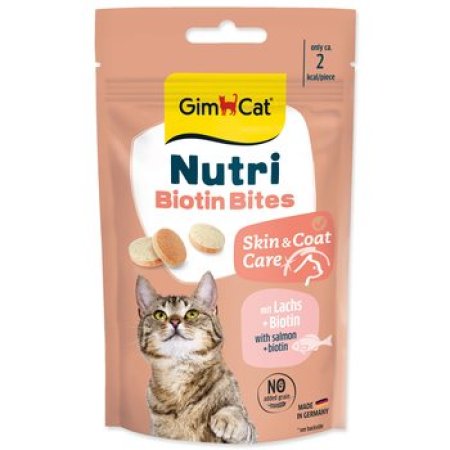 Pochoutka GimCat Nutri Biotin Bites 40g