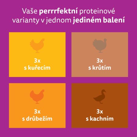 Whiskas kapsička Senior drůbeží výběr v želé 12 x 85 g