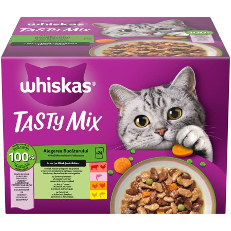 Whiskas kapsička Tasty Mix Chef"s Choice ve šťávě 24 x 85 g