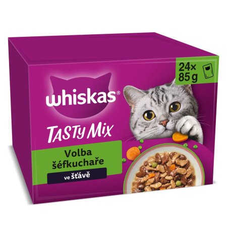 Whiskas kapsička Tasty Mix Chef"s Choice ve šťávě 24 x 85 g