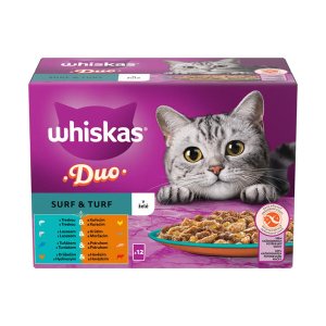 Whiskas kapsička Duo Surf & Turf v želé 12 x 85 g