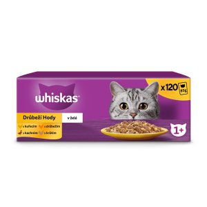 Whiskas kapsička Drůbeží výběr v želé 120 x 85 g