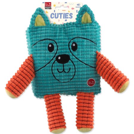 Hračka Dog Fantasy Cuties Čtvercové zvířátko, petrolejově zelené 17,5cm