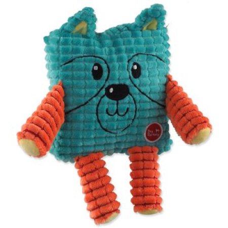 Hračka Dog Fantasy Cuties Čtvercové zvířátko, petrolejově zelené 12,5cm