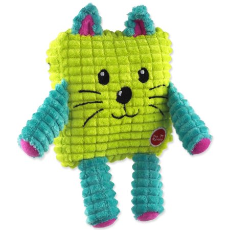 Hračka Dog Fantasy Cuties Čtvercové zvířátko, žluté 12,5cm