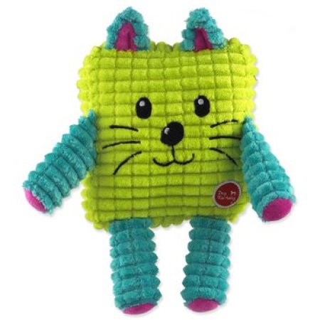 Hračka Dog Fantasy Cuties Čtvercové zvířátko, žluté 12,5cm