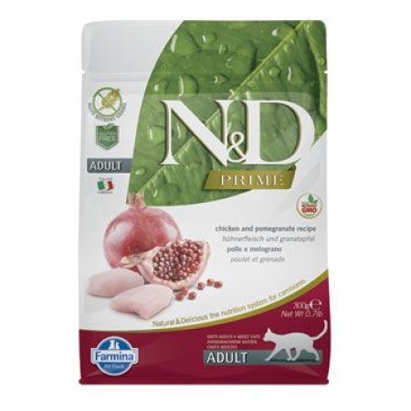 N&D PRIME CAT Adult Chicken & Pomegranate 300g (EXPIRACE 09/2026)
