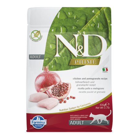 N&D PRIME CAT Adult Chicken & Pomegranate 300g (EXPIRACE 09/2026)