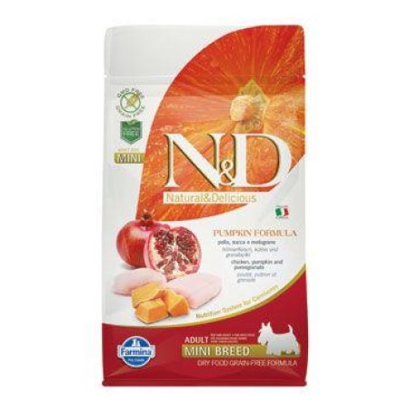 N&D Pumpkin DOG Adult Mini Chicken&Pomegranate 800g (EXPIRACE 09/2026)
