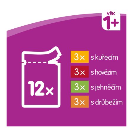Whiskas kapsička Klasický výběr ve šťávě 12 x 85 g (EXPIRACE 09/2026)