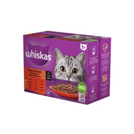 Whiskas kapsička Klasický výběr ve šťávě 12 x 85 g (EXPIRACE 09/2026)