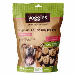 Yoggies Bezlepkové piškoty XXL s kuřecím masem 250 g (EXPIRACE 10/2026)