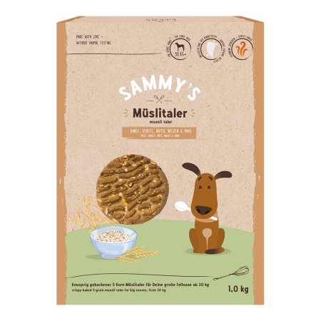 Bosch Sammy’s Muesli Taler 1 kg (POŠKOZENÝ OBAL)