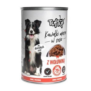 Tuf Tuf Dog Kousky masa s hovězím v omáčce konz.415g