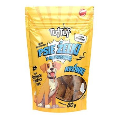 Tuf Tuf Dog Želé kostky s vepřovým masem 80g