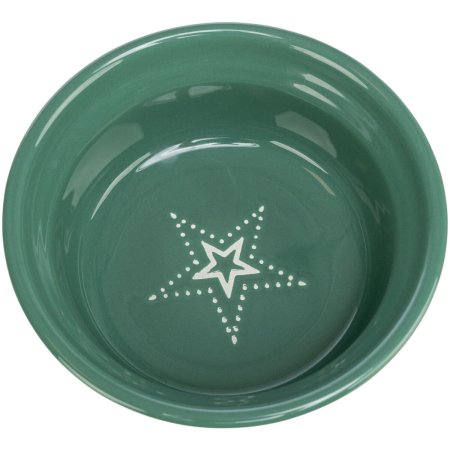 Xmas Bowl, vánoční keramická miska, zelená/bordó