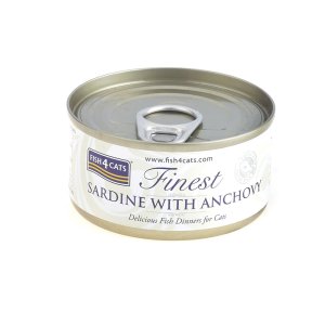 FISH4CATS Konzerva pro kočky Finest sardinka s ančovičkami 70 g (EXPIRACE 09/2026)