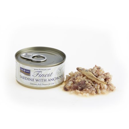 FISH4CATS Konzerva pro kočky Finest sardinka s ančovičkami 70 g (EXPIRACE 09/2026)