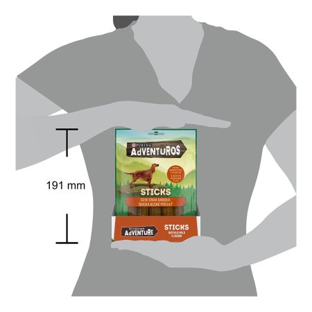 Adventuros Sticks s bizoní příchutí 120 g (EXPIRACE 11/2026)