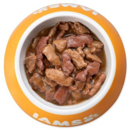 Kapsička IAMS Delights Adult kuře a krůta masem v omáčce 85g