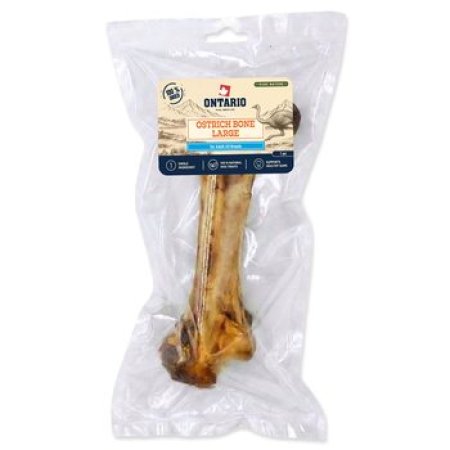 Pochoutka Ontario Pure Nature pštrosí kost LARGE sušená 1ks