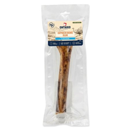 Pochoutka Ontario Pure Nature pštrosí kost SLIM sušená 1ks