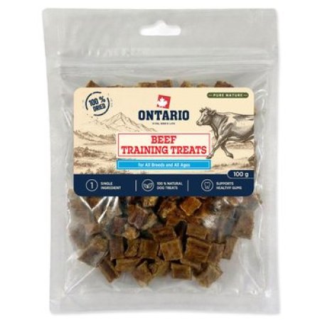 Pochoutka Ontario Pure Nature hovězí výcviková 100g