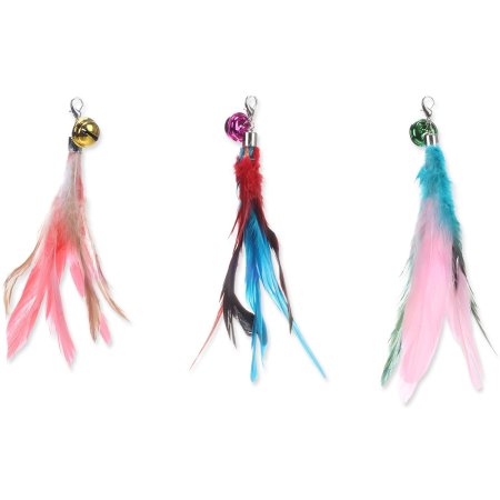 Hračka Flamingo Maud peří k šidítku mix barev 20 cm