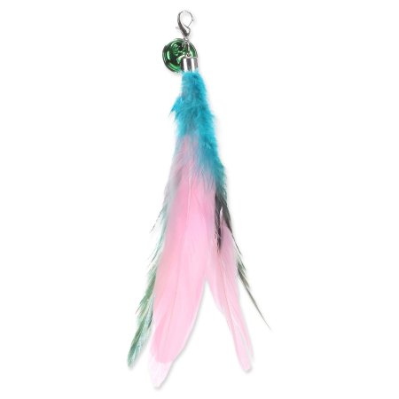 Hračka Flamingo Maud peří k šidítku mix barev 20 cm