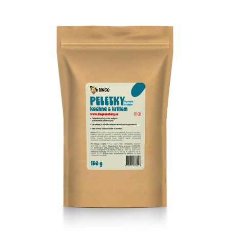 Dingo Peletky kachna s krillem 150 g (EXPIRACE 11/2026)
