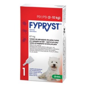 Fypryst Spot-on Dog S sol 1x0,67ml (2-10kg)