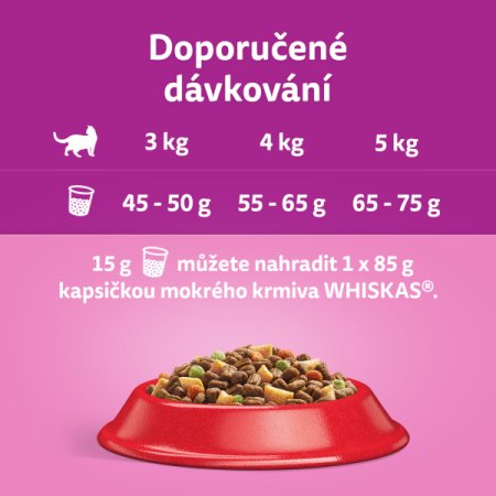 WHISKAS granule s hovězím masem 14 kg