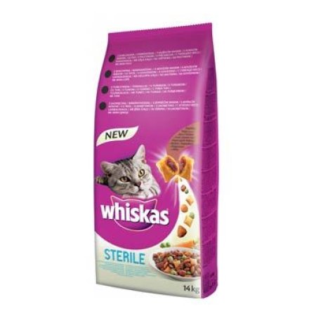 WHISKAS granule Sterile s kuřecím 14 kg