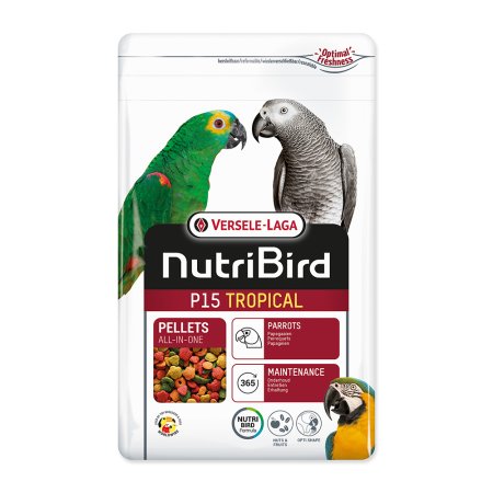 Krmivo NutriBird P15 Tropical pro velké papoušky 1kg