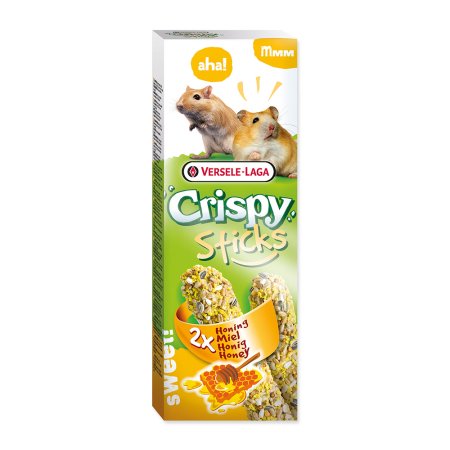 Tyčinky Crispy s medem pro křečky a pískomily 110g