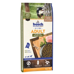 Bosch Adult Poultry & Millet 15 kg (POŠKOZENÝ OBAL, váha 14,3 kg)