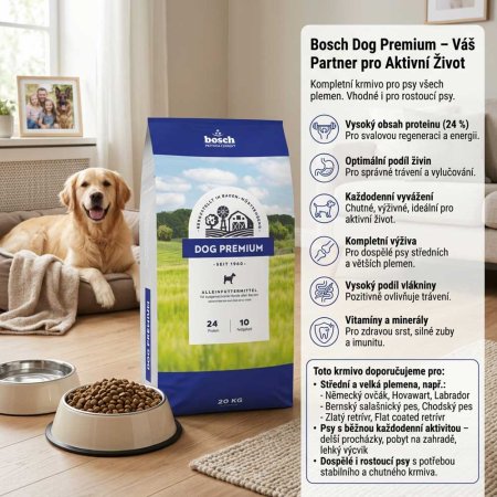 Bosch Dog Premium 20 kg (POŠKOZENÝ OBAL)