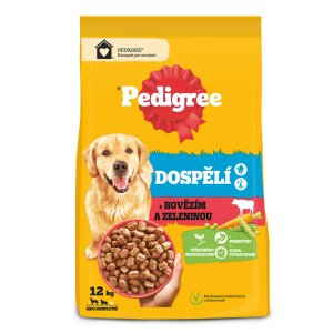 Pedigree granule M/L Adult hovězí se zeleninou 12 kg (POŠKOZENÝ OBAL)